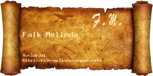 Falk Melinda névjegykártya