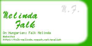 melinda falk business card